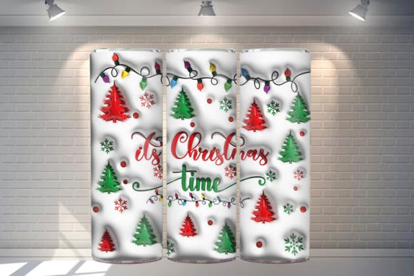 Download Its Christmas Time 3d Tumbler Design - 3d tumbler Collection