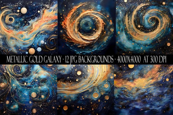 Download Metallic Gold Galaxy Backgrounds - Galaxy Collection