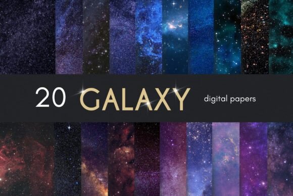 Download Galaxy Stars Digital Paper, Night Sky - Galaxy Collection