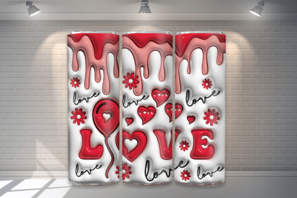 Download Love Valentine 3d Tumbler Wrap Design - 3d tumbler Collection