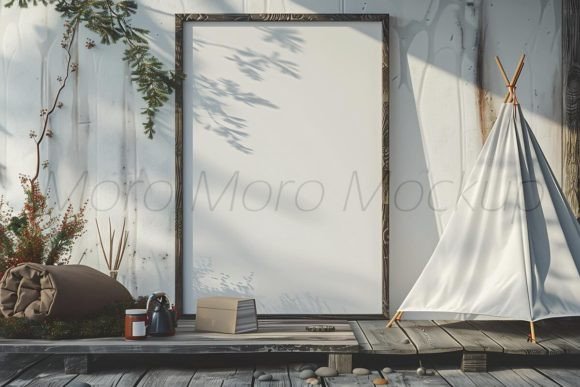 Download Camping White Wall Art Mockup - White Collection